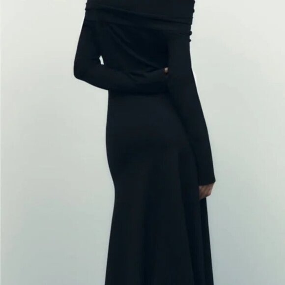 Zara Limited Edition Off the Shoulders Dress NWT Size Large Fits Medium - Picture 9 of 10